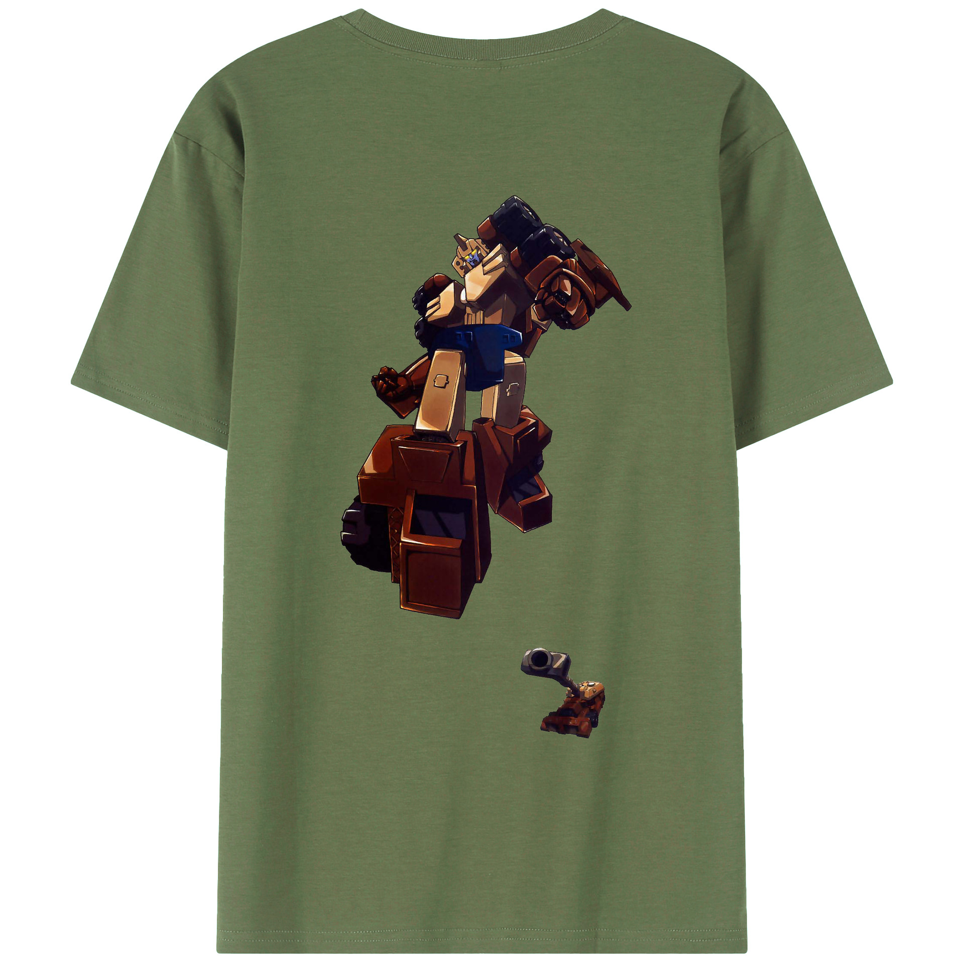 （画像用）  綿100％ メンズ半袖Tシャツ（バックプリント） 通気性